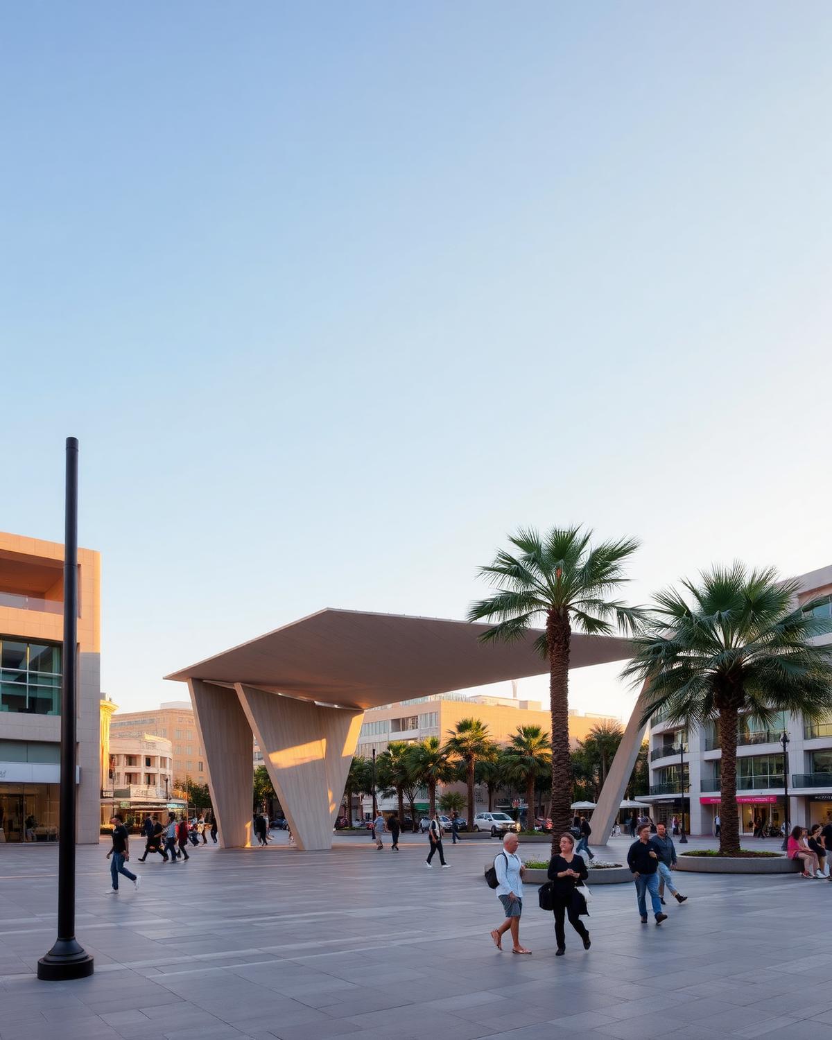 Place El Menzah — Urbanisme, El Menzah, Tunis